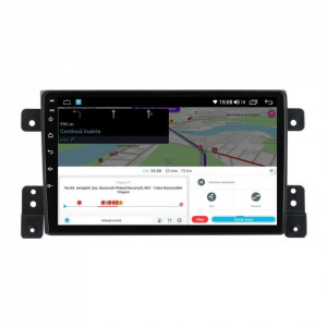 Navigatie dedicata cu Android Suzuki Grand Vitara 2005 - 2015, 4GB RAM, Radio GPS Dual Zone, Display HD IPS 9" Touchscreen, Internet Wi-Fi si slot SIM 4G, Bluetooth, MirrorLink, USB, Waze