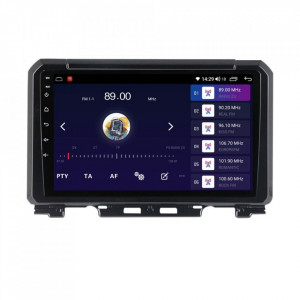 Navigatie dedicata cu Android Suzuki Jimny dupa 2018, 8GB RAM, Radio GPS Dual Zone, Display HD IPS 9" Touchscreen, Internet Wi-Fi si slot SIM 4G, Bluetooth, MirrorLink, USB, Waze