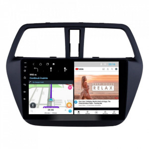 Navigatie dedicata cu Android Suzuki SX4 S-Cross dupa 2013, 2GB RAM, Radio GPS Dual Zone, Display HD 9" Touchscreen, Internet Wi-Fi, Bluetooth, MirrorLink, USB, Waze