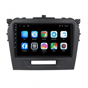 Navigatie dedicata cu Android Suzuki Vitara dupa 2015, 1GB RAM, Radio GPS Dual Zone, Display HD 9" Touchscreen, Internet Wi-Fi, Bluetooth, MirrorLink, USB, Waze