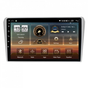 Navigatie dedicata cu Android Toyota Avensis T25 2003 - 2009, 4GB RAM, Radio GPS Dual Zone, Display HD IPS 9" Touchscreen, Internet Wi-Fi si slot SIM 4G, Bluetooth, MirrorLink, USB, Waze