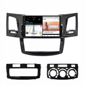 Navigatie dedicata cu Android Toyota Hilux VII 2004 - 2015, 1GB RAM, Radio GPS Dual Zone, Display HD 9" Touchscreen, Internet Wi-Fi, Bluetooth, MirrorLink, USB, Waze