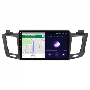 Navigatie dedicata cu Android Toyota Rav4 IV 2013 - 2018, 6GB RAM, Radio GPS Dual Zone, Display HD IPS 10" Touchscreen, Internet Wi-Fi si slot SIM 4G, Bluetooth, MirrorLink, USB, Waze