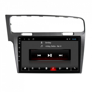 Navigatie dedicata cu Android VW Golf VII 2012 - 2019, argintiu, 1GB RAM, Radio GPS Dual Zone, Display HD 10" Touchscreen, Internet Wi-Fi, Bluetooth, MirrorLink, USB, Waze