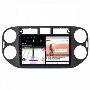 Navigatie dedicata cu Android VW Tiguan I 2012 - 2018, 1GB RAM, Radio GPS Dual Zone, Display HD 9" Touchscreen, Internet Wi-Fi, Bluetooth, MirrorLink, USB, Waze