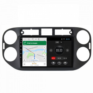 Navigatie dedicata cu Android VW Tiguan I 2012 - 2018, 2GB RAM, Radio GPS Dual Zone, Display HD 9" Touchscreen, Internet Wi-Fi, Bluetooth, MirrorLink, USB, Waze