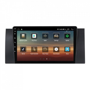 Navigatie dedicata cu Android BMW X5 (E53) 2000 - 2006, 4GB RAM, Radio GPS Dual Zone, Display HD IPS 9" Touchscreen, Internet Wi-Fi si slot SIM 4G, Bluetooth, MirrorLink, USB, Waze