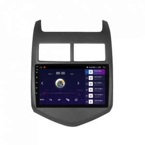 Navigatie dedicata cu Android Chevrolet Aveo 2011 - 2014, 4GB RAM, Radio GPS Dual Zone, Display HD IPS 9" Touchscreen, Internet Wi-Fi si slot SIM 4G, Bluetooth, MirrorLink, USB, Waze