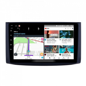 Navigatie dedicata cu Android Chevrolet Kalos 2006 - 2011, 8GB RAM, Radio GPS Dual Zone, Display HD IPS 9" Touchscreen, Internet Wi-Fi si slot SIM 4G, Bluetooth, MirrorLink, USB, Waze
