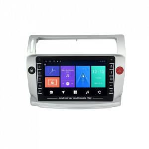Navigatie dedicata cu Android Citroen C4 I 2004 - 2009, 1GB RAM, Radio GPS Dual Zone, Display HD IPS 8" Touchscreen, Internet Wi-Fi, Bluetooth, MirrorLink, USB, Waze