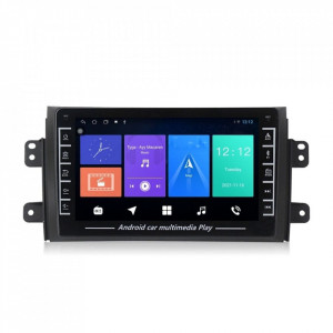 Navigatie dedicata cu Android Fiat Sedici 2006 - 2015, 1GB RAM, Radio GPS Dual Zone, Display HD IPS 8" Touchscreen, Internet Wi-Fi, Bluetooth, MirrorLink, USB, Waze