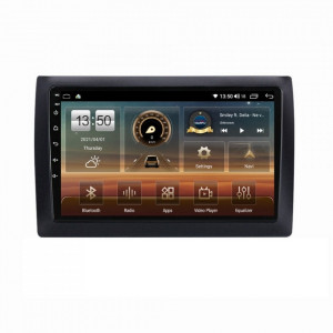 Navigatie dedicata cu Android Fiat Stilo 2001 - 2011, 4GB RAM, Radio GPS Dual Zone, Display HD IPS 9" Touchscreen, Internet Wi-Fi si slot SIM 4G, Bluetooth, MirrorLink, USB, Waze