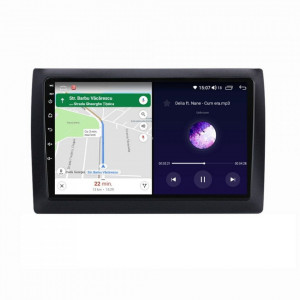Navigatie dedicata cu Android Fiat Stilo 2001 - 2011, 4GB RAM, Radio GPS Dual Zone, Display HD IPS 9" Touchscreen, Internet Wi-Fi si slot SIM 4G, Bluetooth, MirrorLink, USB, Waze