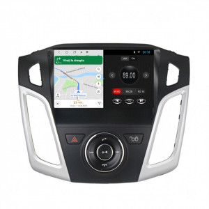 Navigatie dedicata cu Android Ford Focus III 2011 - 2018, 2GB RAM, Radio GPS Dual Zone, Display HD 9" Touchscreen, Internet Wi-Fi, Bluetooth, MirrorLink, USB, Waze