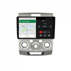 Navigatie dedicata cu Android Ford Ranger 2005 - 2011, 2GB RAM, Radio GPS Dual Zone, Display HD 9" Touchscreen, Internet Wi-Fi, Bluetooth, MirrorLink, USB, Waze