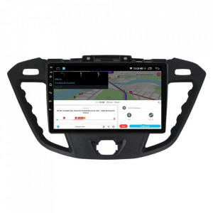 Navigatie dedicata cu Android Ford Transit / Tourneo Custom 2012 - 2018, 4GB RAM, Radio GPS Dual Zone, Display HD IPS 9" Touchscreen, Internet Wi-Fi si slot SIM 4G, Bluetooth, MirrorLink, USB, Waze