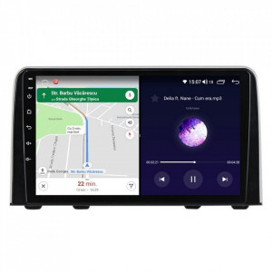 Navigatie dedicata cu Android Honda CR-V V dupa 2018, 8GB RAM, Radio GPS Dual Zone, Display HD IPS 9" Touchscreen, Internet Wi-Fi si slot SIM 4G, Bluetooth, MirrorLink, USB, Waze