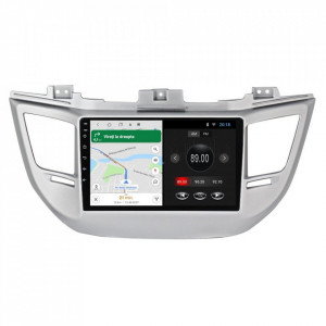 Navigatie dedicata cu Android Hyundai Tucson 2015 - 2018, 1GB RAM, Radio GPS Dual Zone, Display HD 9" Touchscreen, Internet Wi-Fi, Bluetooth, MirrorLink, USB, Waze