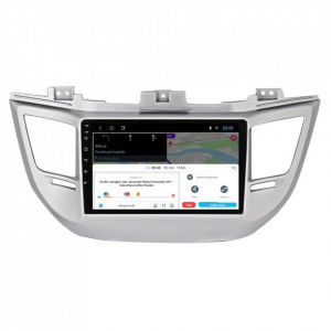 Navigatie dedicata cu Android Hyundai Tucson 2015 - 2018, 2GB RAM, Radio GPS Dual Zone, Display HD 9" Touchscreen, Internet Wi-Fi, Bluetooth, MirrorLink, USB, Waze