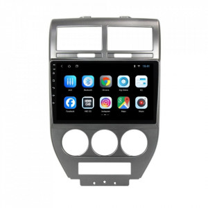 Navigatie dedicata cu Android Jeep Compass I 2006 - 2010, 2GB RAM, Radio GPS Dual Zone, Display HD 10" Touchscreen, Internet Wi-Fi, Bluetooth, MirrorLink, USB, Waze