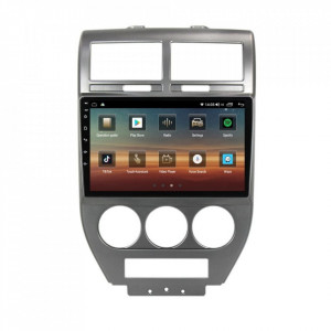 Navigatie dedicata cu Android Jeep Compass I 2006 - 2010, 4GB RAM, Radio GPS Dual Zone, Display HD IPS 10" Touchscreen, Internet Wi-Fi si slot SIM 4G, Bluetooth, MirrorLink, USB, Waze