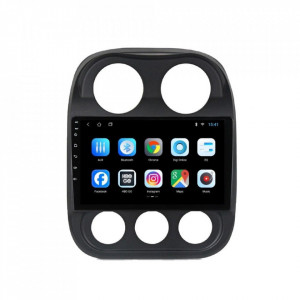 Navigatie dedicata cu Android Jeep Compass I 2011 - 2016, 1GB RAM, Radio GPS Dual Zone, Display HD 10" Touchscreen, Internet Wi-Fi, Bluetooth, MirrorLink, USB, Waze