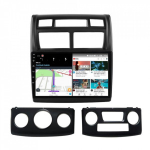 Navigatie dedicata cu Android KIA Sportage 2004 - 2010, 4GB RAM, Radio GPS Dual Zone, Display HD IPS 9" Touchscreen, Internet Wi-Fi si slot SIM 4G, Bluetooth, MirrorLink, USB, Waze