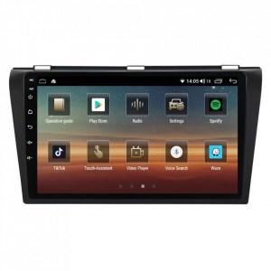 Navigatie dedicata cu Android Mazda 3 2003 - 2009, 4GB RAM, Radio GPS Dual Zone, Display HD IPS 9" Touchscreen, Internet Wi-Fi si slot SIM 4G, Bluetooth, MirrorLink, USB, Waze