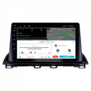 Navigatie dedicata cu Android Mazda 3 2013 - 2019, 1GB RAM, Radio GPS Dual Zone, Display HD 9" Touchscreen, Internet Wi-Fi, Bluetooth, MirrorLink, USB, Waze
