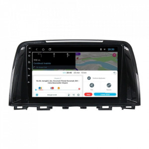 Navigatie dedicata cu Android Mazda 6 2013 - 2016, 2GB RAM, Radio GPS Dual Zone, Display HD 9" Touchscreen, Internet Wi-Fi, Bluetooth, MirrorLink, USB, Waze