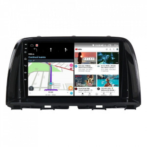 Navigatie dedicata cu Android Mazda CX-5 2011 - 2017, 4GB RAM, Radio GPS Dual Zone, Display HD IPS 9" Touchscreen, Internet Wi-Fi si slot SIM 4G, Bluetooth, MirrorLink, USB, Waze