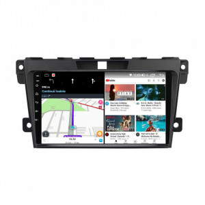 Navigatie dedicata cu Android Mazda CX-7 2006 - 2015, 8GB RAM, Radio GPS Dual Zone, Display HD IPS 9" Touchscreen, Internet Wi-Fi si slot SIM 4G, Bluetooth, MirrorLink, USB, Waze