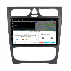 Navigatie dedicata cu Android Mercedes C-Class W203 2000 - 2004, 2GB RAM, Radio GPS Dual Zone, Display HD 9" Touchscreen, Internet Wi-Fi, Bluetooth, MirrorLink, USB, Waze