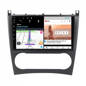 Navigatie dedicata cu Android Mercedes CLC-Class CL203 2008 - 2011, 1GB RAM, Radio GPS Dual Zone, Display HD 9" Touchscreen, Internet Wi-Fi, Bluetooth, MirrorLink, USB, Waze