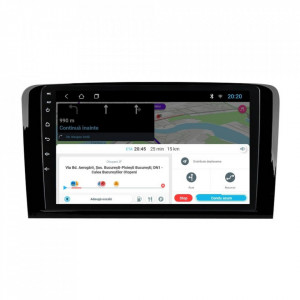 Navigatie dedicata cu Android Mercedes M-Class ML W164 2005 - 2012, 1GB RAM, Radio GPS Dual Zone, Display HD 9" Touchscreen, Internet Wi-Fi, Bluetooth, MirrorLink, USB, Waze