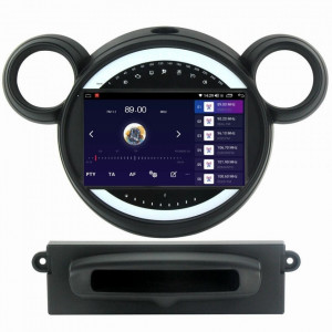 Navigatie dedicata cu Android Mini Cooper 2007 - 2014, 8GB RAM, Radio GPS Dual Zone, Display HD IPS 9" Touchscreen, Internet Wi-Fi si slot SIM 4G, Bluetooth, MirrorLink, USB, Waze