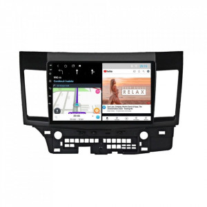 Navigatie dedicata cu Android Mitsubishi Lancer dupa 2007, 2GB RAM, Radio GPS Dual Zone, Display HD 10" Touchscreen, Internet Wi-Fi, Bluetooth, MirrorLink, USB, Waze