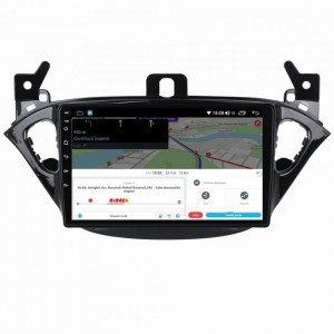 Navigatie dedicata cu Android Opel Corsa E 2014 - 2019, 8GB RAM, Radio GPS Dual Zone, Display HD IPS 9" Touchscreen, Internet Wi-Fi si slot SIM 4G, Bluetooth, MirrorLink, USB, Waze