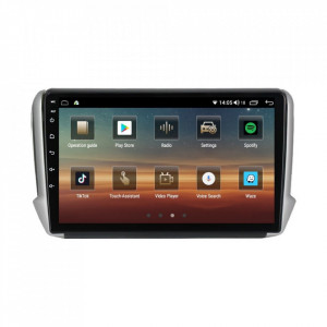Navigatie dedicata cu Android Peugeot 2008 I 2013 - 2019, 4GB RAM, Radio GPS Dual Zone, Display HD IPS 10" Touchscreen, Internet Wi-Fi si slot SIM 4G, Bluetooth, MirrorLink, USB, Waze