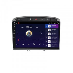 Navigatie dedicata cu Android Peugeot 308 I 2007 - 2013, 8GB RAM, Radio GPS Dual Zone, Display HD IPS 9" Touchscreen, Internet Wi-Fi si slot SIM 4G, Bluetooth, MirrorLink, USB, Waze