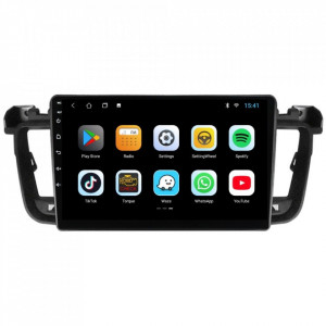 Navigatie dedicata cu Android Peugeot 508 I 2010 - 2018, 1GB RAM, Radio GPS Dual Zone, Display HD 9" Touchscreen, Internet Wi-Fi, Bluetooth, MirrorLink, USB, Waze