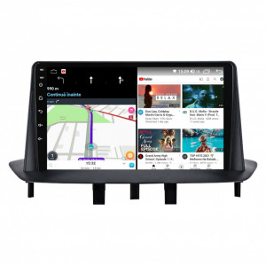 Navigatie dedicata cu Android Renault Fluence 2009 - 2016, 6GB RAM, Radio GPS Dual Zone, Display HD IPS 9" Touchscreen, Internet Wi-Fi si slot SIM 4G, Bluetooth, MirrorLink, USB, Waze