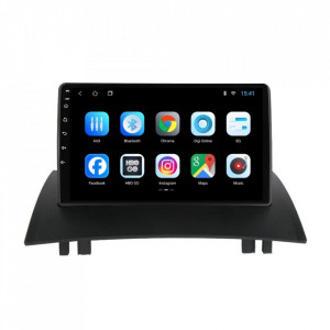 Navigatie dedicata cu Android Renault Megane II 2001 - 2009, 2GB RAM, Radio GPS Dual Zone, Display HD 9" Touchscreen, Internet Wi-Fi, Bluetooth, MirrorLink, USB, Waze