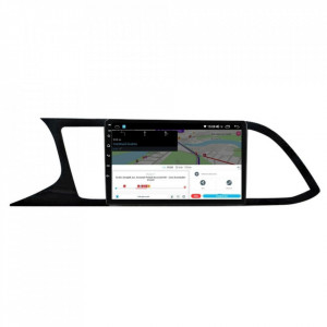 Navigatie dedicata cu Android Seat Leon 5F 2013 - 2020, 4GB RAM, Radio GPS Dual Zone, Display HD IPS 9" Touchscreen, Internet Wi-Fi si slot SIM 4G, Bluetooth, MirrorLink, USB, Waze