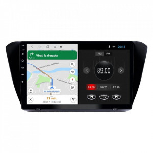 Navigatie dedicata cu Android Skoda Superb III 2015 - 2017, 1GB RAM, Radio GPS Dual Zone, Display HD 10" Touchscreen, Internet Wi-Fi, Bluetooth, MirrorLink, USB, Waze