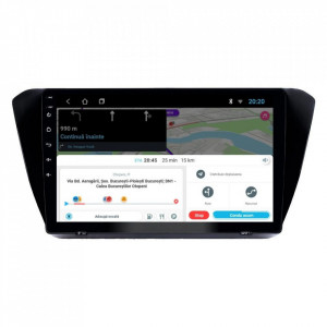 Navigatie dedicata cu Android Skoda Superb III 2015 - 2019, 2GB RAM, Radio GPS Dual Zone, Display HD 10" Touchscreen, Internet Wi-Fi, Bluetooth, MirrorLink, USB, Waze