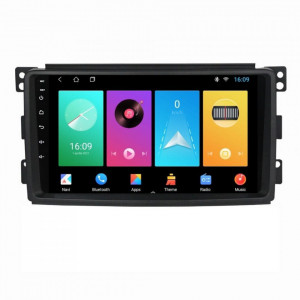 Navigatie dedicata cu Android Smart Fortwo 2007 - 2010, 2GB RAM, Radio GPS Dual Zone, Display HD 9" Touchscreen, Internet Wi-Fi, Bluetooth, MirrorLink, USB, Waze
