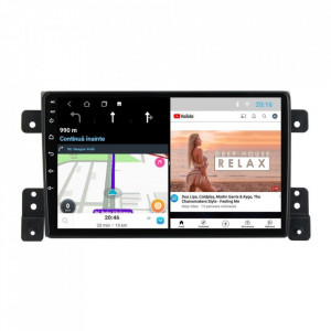 Navigatie dedicata cu Android Suzuki Grand Vitara 2005 - 2015, 2GB RAM, Radio GPS Dual Zone, Display HD 9" Touchscreen, Internet Wi-Fi, Bluetooth, MirrorLink, USB, Waze
