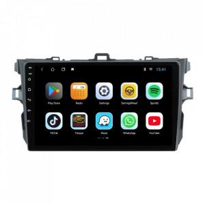 Navigatie dedicata cu Android Toyota Corolla 2007 - 2013, 2GB RAM, Radio GPS Dual Zone, Display HD 9" Touchscreen, Internet Wi-Fi, Bluetooth, MirrorLink, USB, Waze