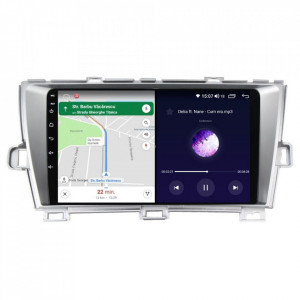 Navigatie dedicata cu Android Toyota Prius 2009 - 2015, 4GB RAM, Radio GPS Dual Zone, Display HD IPS 9" Touchscreen, Internet Wi-Fi si slot SIM 4G, Bluetooth, MirrorLink, USB, Waze